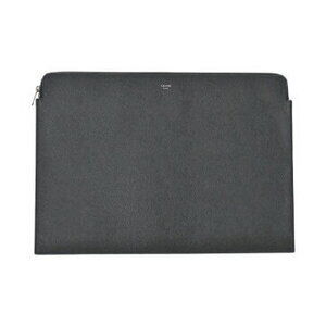 Celine Clutch Bag Charcoal Black Black Gray